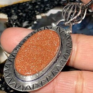 Golden Sandstone Pendant 2 1/2”